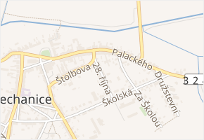28. října v obci Nechanice - mapa ulice