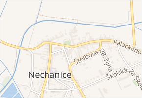 Husovo nám. v obci Nechanice - mapa ulice