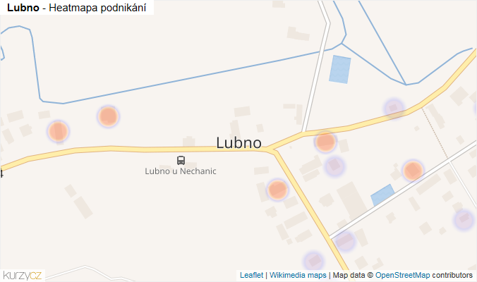 Mapa Lubno - Firmy v části obce.