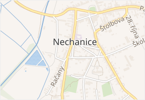 Malé nám. v obci Nechanice - mapa ulice