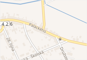 Palackého v obci Nechanice - mapa ulice