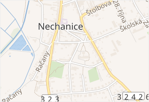 Smetanova v obci Nechanice - mapa ulice