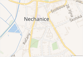 Vaňhalova v obci Nechanice - mapa ulice