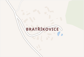 Bratříkovice v obci Nechvalice - mapa části obce