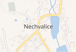 Nechvalice v obci Nechvalice - mapa části obce
