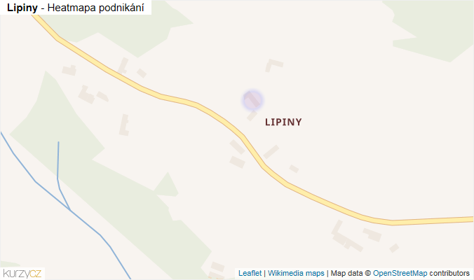 Mapa Lipiny - Firmy v části obce.