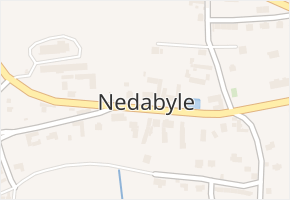 Nedabyle v obci Nedabyle - mapa části obce