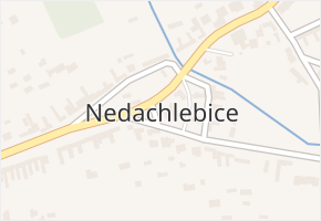 Nedachlebice v obci Nedachlebice - mapa části obce