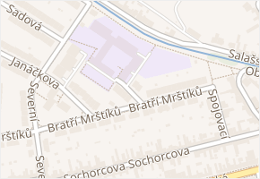 Krátká v obci Nedakonice - mapa ulice