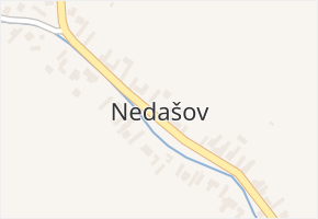 Nedašov v obci Nedašov - mapa části obce