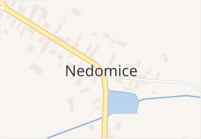 Nedomice v obci Nedomice - mapa části obce