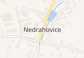 Nedrahovice v obci Nedrahovice - mapa části obce