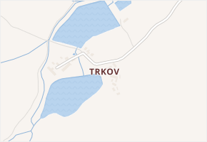Trkov v obci Nedrahovice - mapa části obce