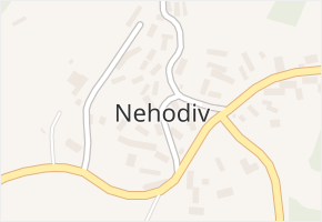 Nehodiv v obci Nehodiv - mapa části obce