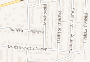 Mochovská v obci Nehvizdy - mapa ulice