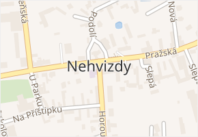 Nehvizdy v obci Nehvizdy - mapa části obce