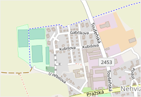 Samkova v obci Nehvizdy - mapa ulice