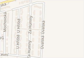 Úvalská v obci Nehvizdy - mapa ulice