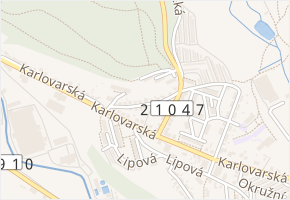 Jiráskova v obci Nejdek - mapa ulice