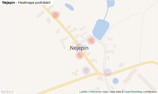 Mapa Nejepín - Firmy v části obce.