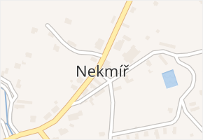 Nekmíř v obci Nekmíř - mapa části obce
