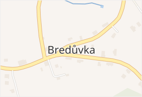 Bredůvka v obci Nekoř - mapa části obce