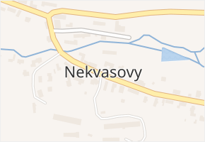 Nekvasovy v obci Nekvasovy - mapa části obce