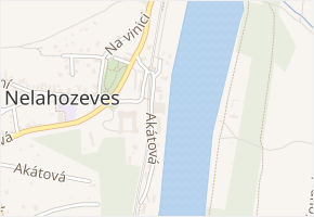 Dvořákova stezka v obci Nelahozeves - mapa ulice