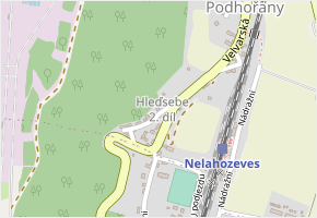 Hleďsebe 2.díl v obci Nelahozeves - mapa části obce