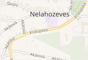 Kralupská v obci Nelahozeves - mapa ulice