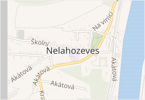Lužická v obci Nelahozeves - mapa ulice