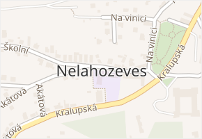 Nelahozeves v obci Nelahozeves - mapa části obce