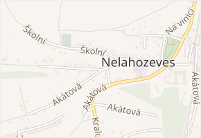 V loučkách v obci Nelahozeves - mapa ulice