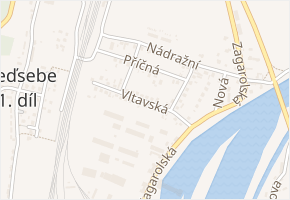 Vltavská v obci Nelahozeves - mapa ulice
