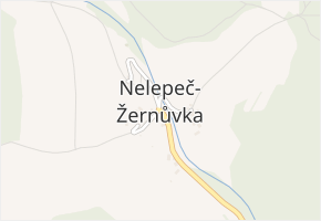 Nelepeč v obci Nelepeč-Žernůvka - mapa části obce