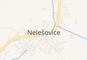 Nelešovice v obci Nelešovice - mapa části obce