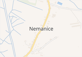 Nemanice v obci Nemanice - mapa části obce