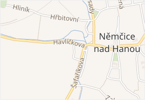 Chmelín v obci Němčice nad Hanou - mapa ulice