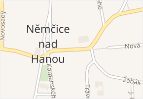 Dolní brána v obci Němčice nad Hanou - mapa ulice