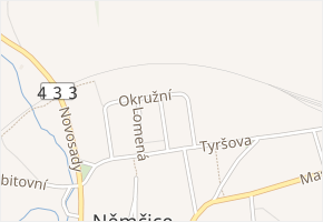 Dukelská v obci Němčice nad Hanou - mapa ulice