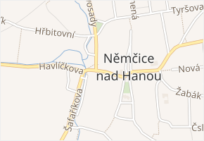 Horní brána v obci Němčice nad Hanou - mapa ulice