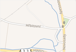 Hřbitovní v obci Němčice nad Hanou - mapa ulice