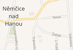 Příkopy v obci Němčice nad Hanou - mapa ulice