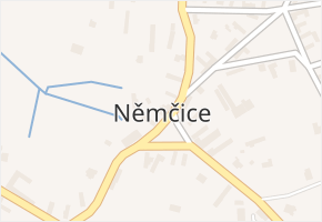Němčice v obci Němčice - mapa části obce