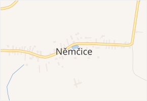 Němčice v obci Němčice - mapa části obce