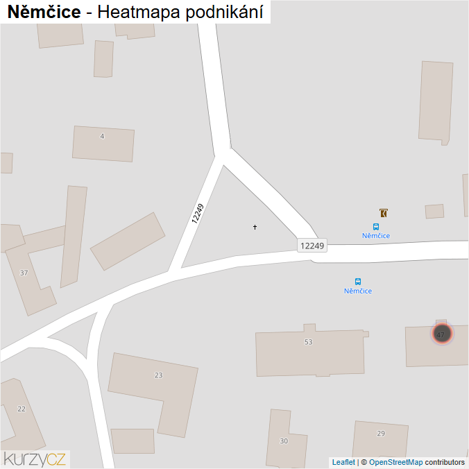 Mapa Němčice - Firmy v obci.