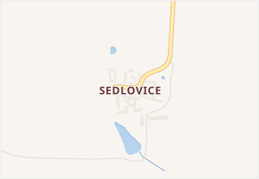 Sedlovice v obci Němčice - mapa části obce
