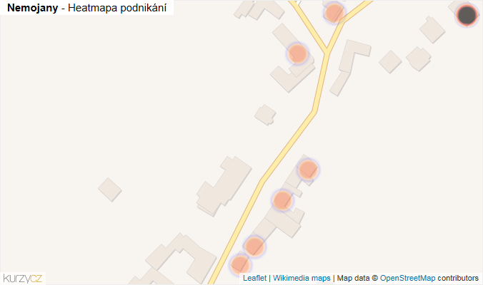 Mapa Nemojany - Firmy v obci.