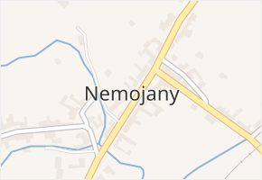 Nemojany v obci Nemojany - mapa části obce
