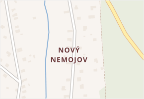 Nový Nemojov v obci Nemojov - mapa části obce